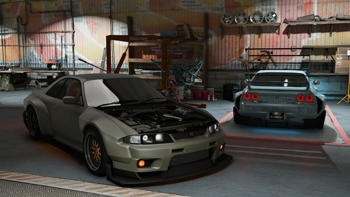 Custom Nissan GTR R33 Tuning Parts | Kwaku – Gorilla Cars & MLO