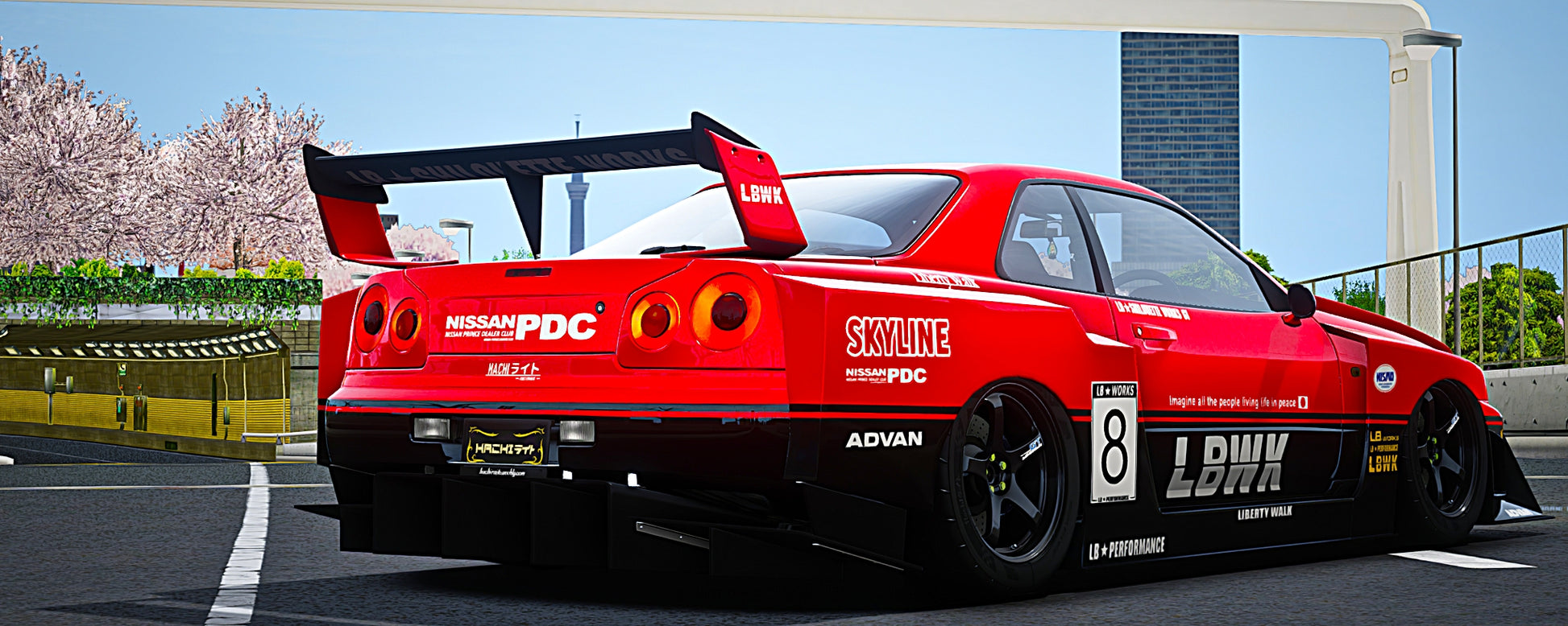 Nissan Skyline GTR R34 LBWK Silhouette | Hachi – Gorilla Cars & MLO