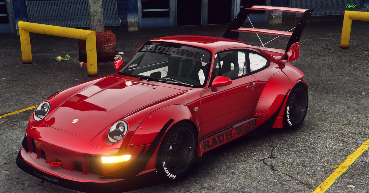 1995 Porsche 911 Turbo with RWB Body Kit Pack + RWB Rims Pack | D3D ...